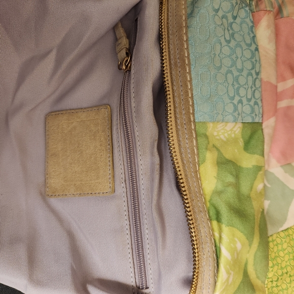 Vintage Coach Patchwork Multi-Colored Hobo Shoulder Bag Purse - Picture 16 of 16